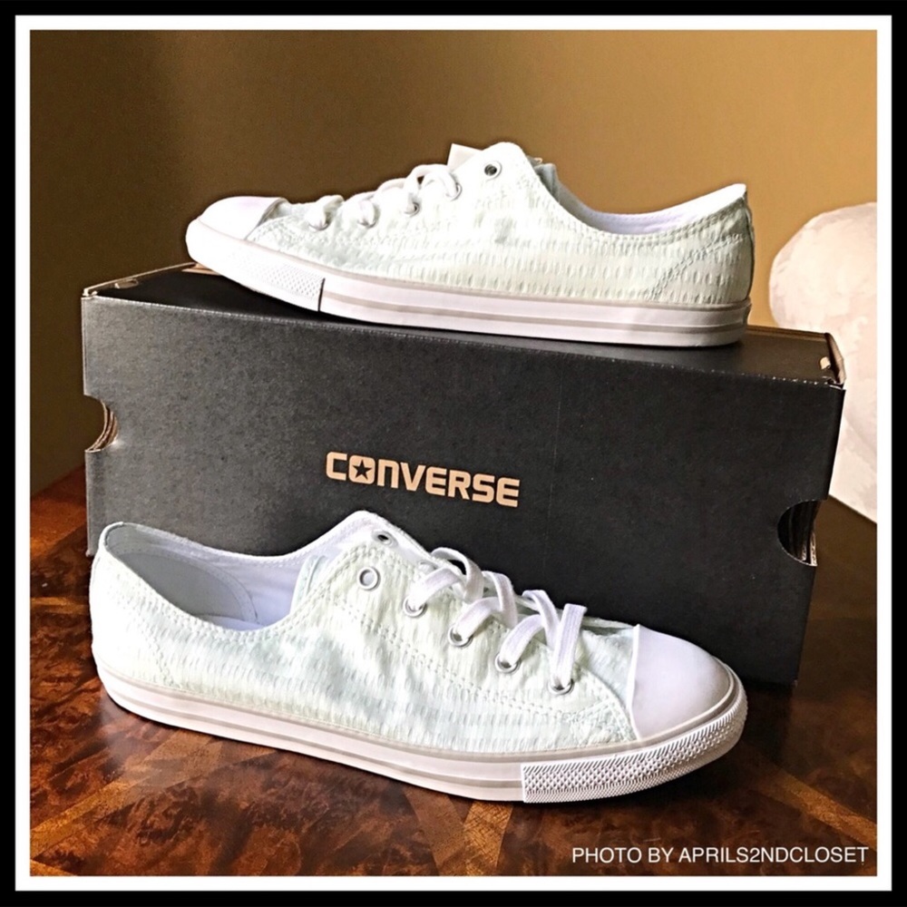 CONVERSE DAINTY LO OX TOPS CHUCK TAYLOR SNEAKERS - Picture 2 of 8